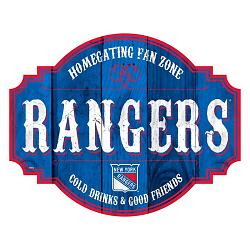 New York Rangers Sign Wood 12 Inch Homegating Tavern