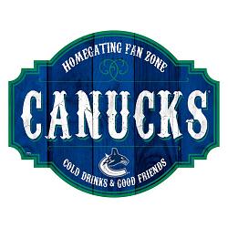 Vancouver Canucks Sign Wood 12 Inch Homegating Tavern
