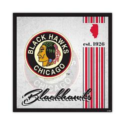 Chicago Blackhawks Sign Wood 10x10 Album Design