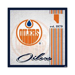 Edmonton Oilers Sign Wood 10x10 Album Design