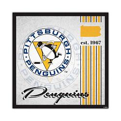 Pittsburgh Penguins Sign Wood 10x10 Album Design