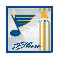 St. Louis Blues Sign Wood 10x10 Album Design