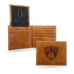 Brooklyn Nets Wallet Billfold Laser Engraved