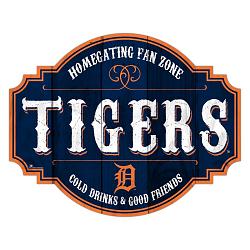 Detroit Tigers Sign Wood 12 Inch Homegating Tavern