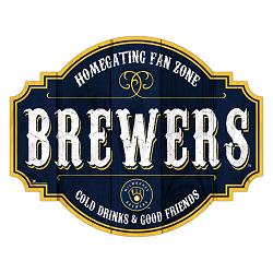 Milwaukee Brewers Sign Wood 12 Inch Homegating Tavern