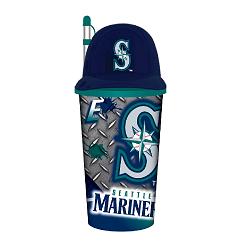 Seattle Mariners Helmet Cup 32oz Plastic with Straw