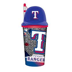 Texas Rangers Helmet Cup 32oz Plastic with Straw