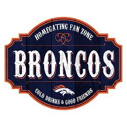 Denver Broncos Sign Wood 12 Inch Homegating Tavern