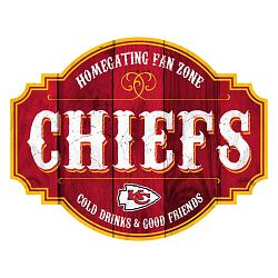 Kansas City Chiefs Sign Wood 12 Inch Homegating Tavern