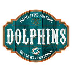 Miami Dolphins Sign Wood 12 Inch Homegating Tavern