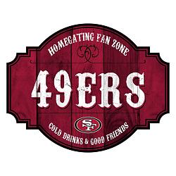 San Francisco 49ers Sign Wood 12 Inch Homegating Tavern