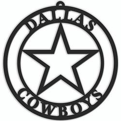 Dallas Cowboys Sign Door Hanger 16 Inch