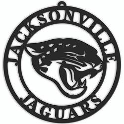 Jacksonville Jaguars Sign Door Hanger 16 Inch