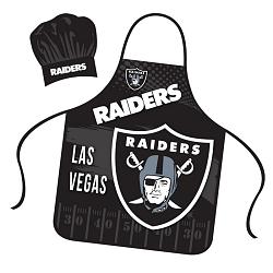 Las Vegas Raiders Chef Hat and Apron Set
