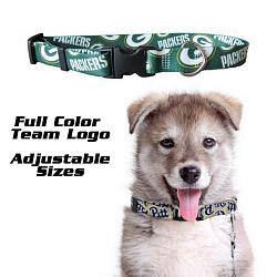 Green Bay Packers Pet Collar Size M