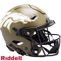 Denver Broncos Helmet Riddell Authentic Full Size SpeedFlex Style Salute To Service