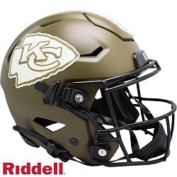 Kansas City Chiefs Helmet Riddell Authentic Full Size SpeedFlex Style Salute To Service