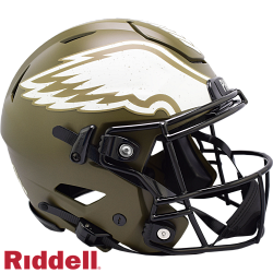 Philadelphia Eagles Helmet Riddell Authentic Full Size SpeedFlex Style Salute To Service