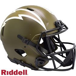 Los Angeles Chargers Helmet Riddell Authentic Full Size Speed Style Salute To Service