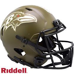 Baltimore Ravens Helmet Riddell Authentic Full Size Speed Style Salute To Service