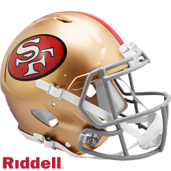San Francisco 49ers Helmet Riddell Authentic Full Size Speed Style 1964-1995 T/B