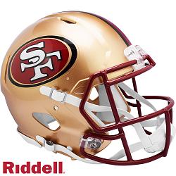 San Francisco 49ers Helmet Riddell Authentic Full Size Speed Style 1996-2008 T/B
