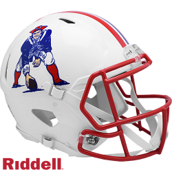 New England Patriots Helmet Riddell Authentic Full Size Speed Style 1990-1992 T/B