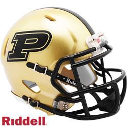 Purdue Boilermakers Helmet Riddell Replica Mini Speed Style Gold