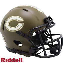 Chicago Bears Helmet Riddell Replica Mini Speed Style Salute To Service