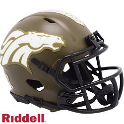 Denver Broncos Helmet Riddell Replica Mini Speed Style Salute To Service