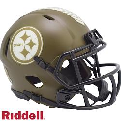 Pittsburgh Steelers Helmet Riddell Replica Mini Speed Style Salute To Service