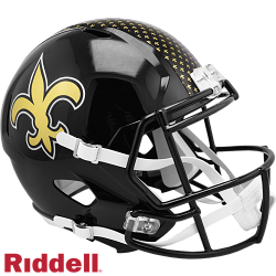 New Orleans Saints Helmet Riddell Replica Full Size Speed Style On-Field Alternate