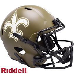 New Orleans Saints Helmet Riddell Replica Full Size Speed Style Salute To Service