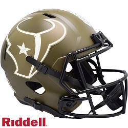 Houston Texans Helmet Riddell Replica Full Size Speed Style Salute To Service