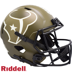 Houston Texans Helmet Riddell Replica Full Size Speed Style Salute To Service