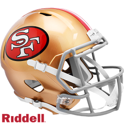 San Francisco 49ers Helmet Riddell Replica Full Size Speed Style 1964-1995 T/B