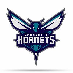 Charlotte Hornets Pennant Shape Cut Logo Design