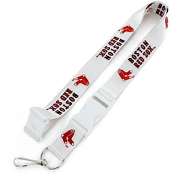 Boston Red Sox Lanyard White