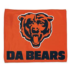 Chicago Bears Towel 15x18 Rally Style Full Color