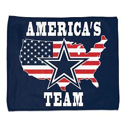 Dallas Cowboys Towel 15x18 Rally Style Full Color Style