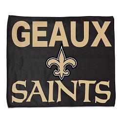 New Orleans Saints Towel 15x18 Rally Style Full Color