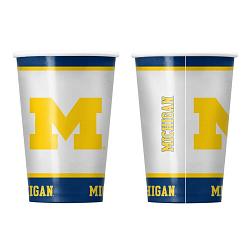 Michigan Wolverines Paper Cups Disposable