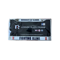 Illinois Fighting Illini License Plate Frame Chrome