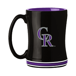 Colorado Rockies Coffee Mug 14oz Sculpted Relief Team Color