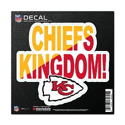 Kansas City Chiefs Decal 6x6 All Surface Slogan