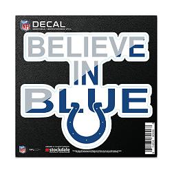 Indianapolis Colts Decal 6x6 All Surface Slogan