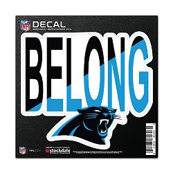 Carolina Panthers Decal 6x6 All Surface Slogan