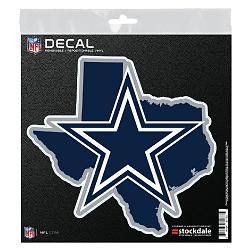 Dallas Cowboys Decal 6x6 All Surface State Shape