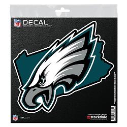 Philadelphia Eagles Decal 6x6 All Surface State Shape