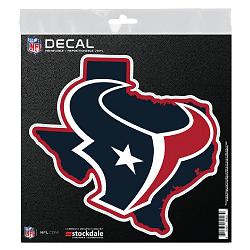 Houston Texans Decal 6x6 All Surface State Shape